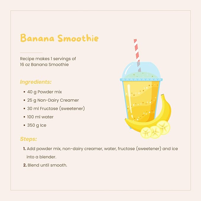 Bossen Bubble Tea Powder Mix (Banana)