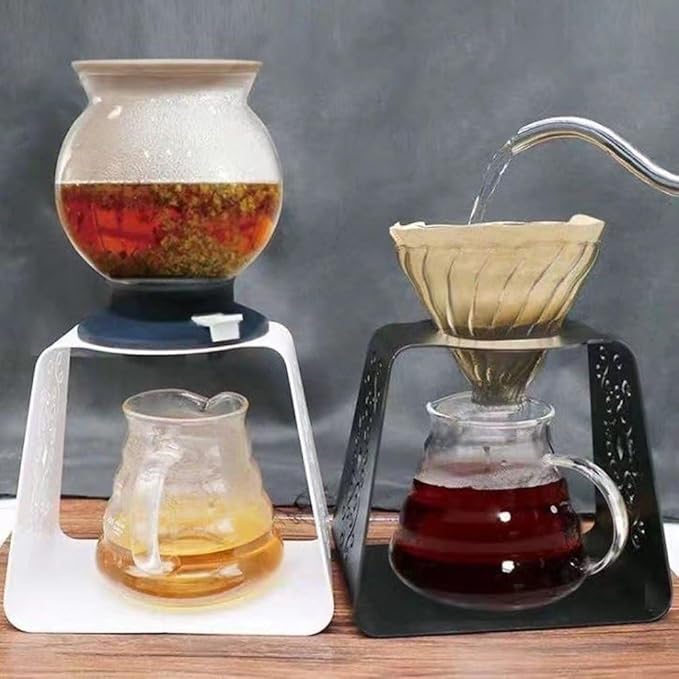 Vobumix Stainless Steel Coffee Drip Holder, Coffee Stand, Portable Espresso Machine Stand Pour Over Coffee Maker Stand for Cafe Office