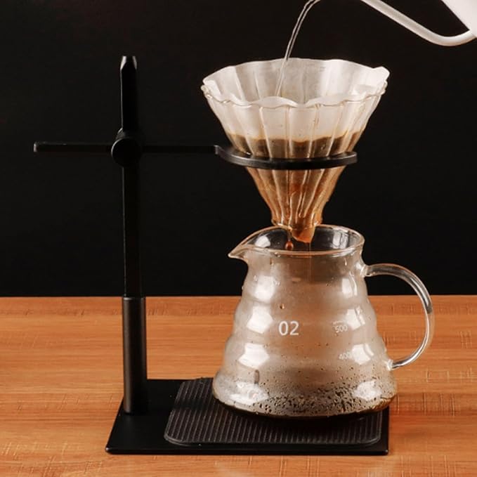 Miskall Coffee Dripper Stand, Pour Over Stand Coffee Station Adjustable Coffee Filter Stand Holder for Coffee Beer Drink Maker Portable