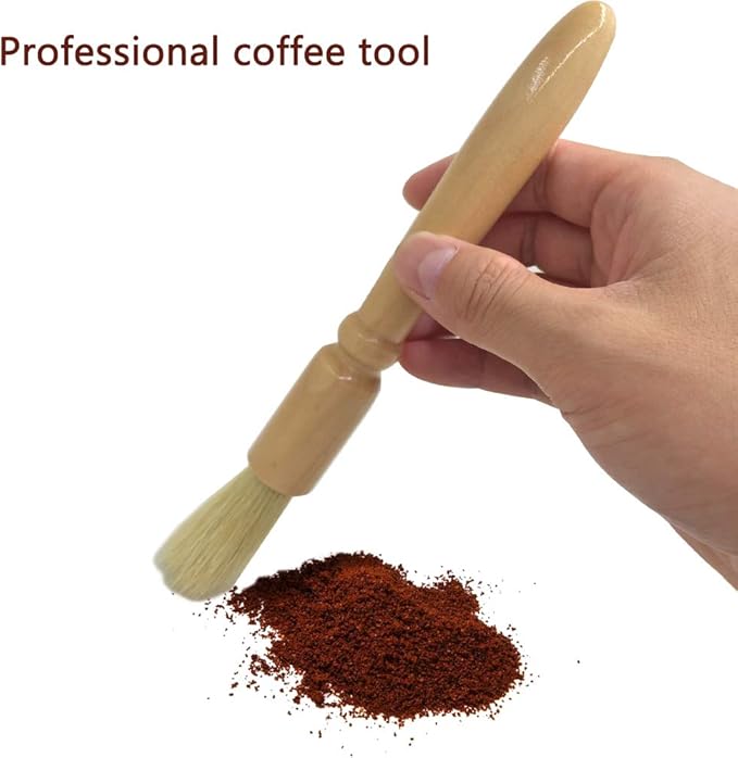 4 Packs Coffee Grinder Brush,DanziX Wooden Cleaning Brush for Grinders and Pasta Makers-2 Size