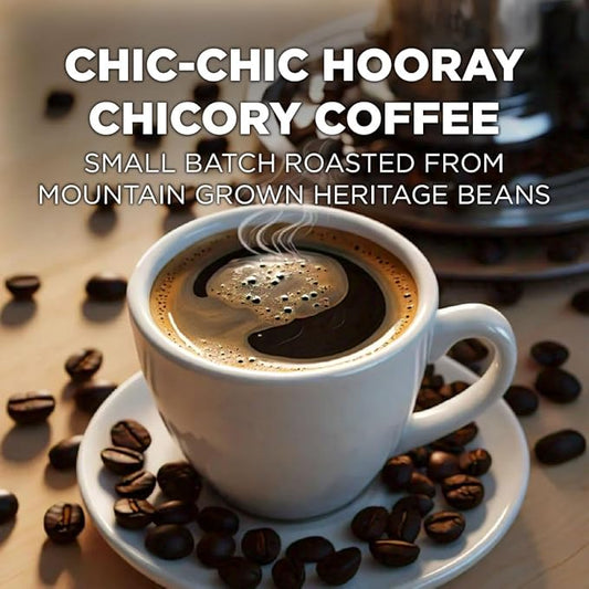 Maud's Chicory Flavored Coffee Pods, 18 ct, Dark Roast Flavored Coffee in Single Serve Pods – 100% Arabica Beans, Compatible with Keurig K Cups Maker
