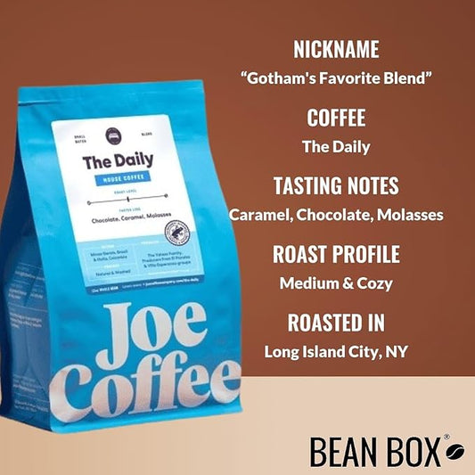 The Daily - Roasted by Joe Coffee Company - Whole Bean Coffee - 12 Ounce Bag