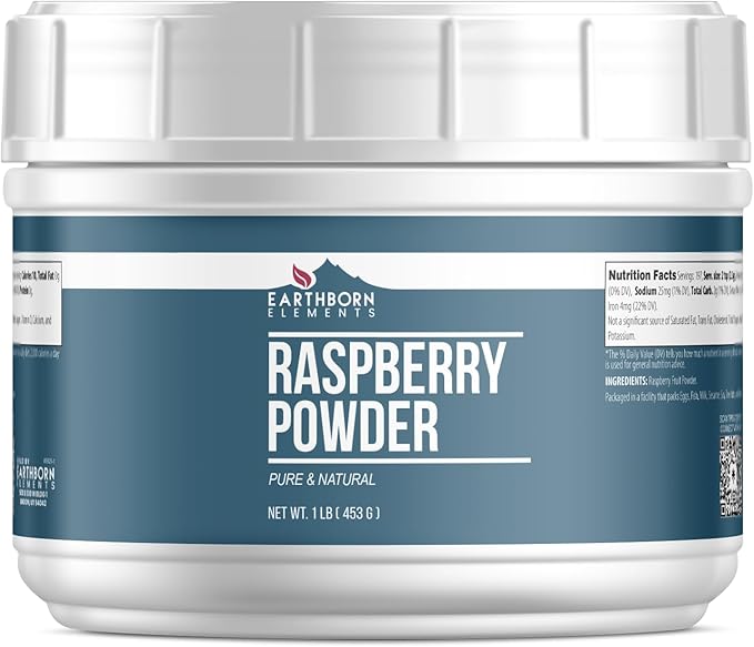 Earthborn Elements Raspberry Powder 1 lb, Pure & Natural, Smoothies & Desserts