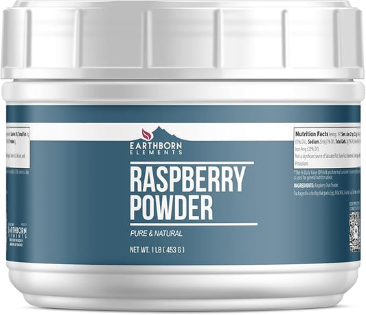 Earthborn Elements Raspberry Powder 1 lb, Pure & Natural, Smoothies & Desserts
