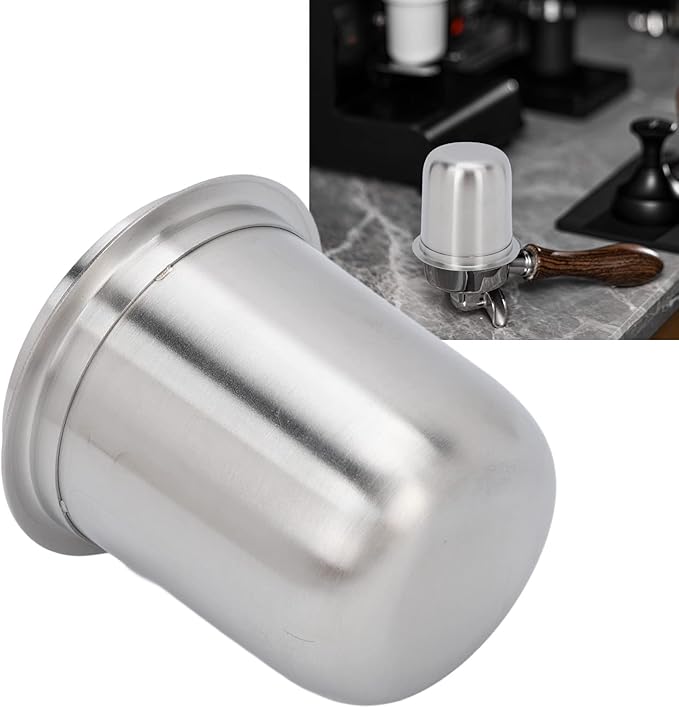 Stainless Steel Espresso Dosing Cup - 150ml, 58mm, 126g / 4.4oz, Hands Free, Universal, Inverted, Coffee Machine
