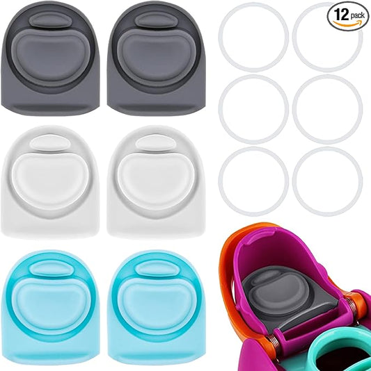 6 Sets Replacement Stopper and O Ring Gasket Compatible with Owala FreeSip 24oz 32oz,Water Bottle Lid Insert Cap Silicone Seal Parts for Owala 16/19/24/32/40oz Mouth Piece Accessories Z6S1