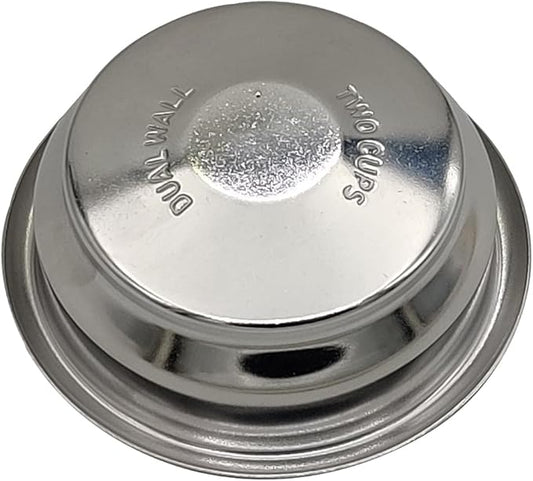 58mm Pressurized Filter Basket Compatible with E61 Group - Dual Wall Filter Basket - 2 Cups Capacity