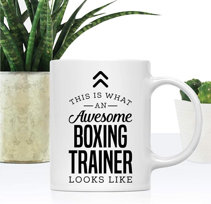 Andaz Press 11oz. Ceramic Coffee Tea Mug Thank You Gift, This is What an Awesome Boxing Trainer Looks Like, 1-Pack, Birthday Christmas Gift Ideas Coworker Him Her, Includes Gift Box