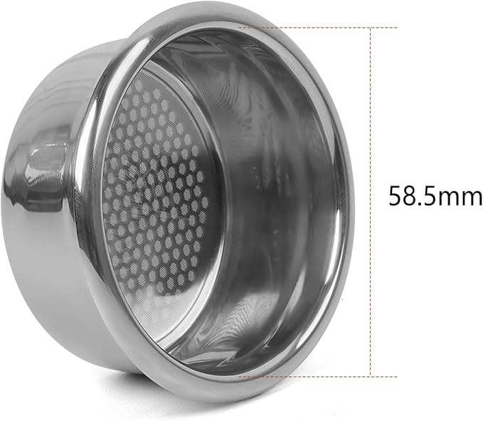 IKAPE 58mm Espresso Filter Basket, 22g High Precision Extraction Portafilter Basket, Fits for 58mm Coffee Machines(Honeycomb)