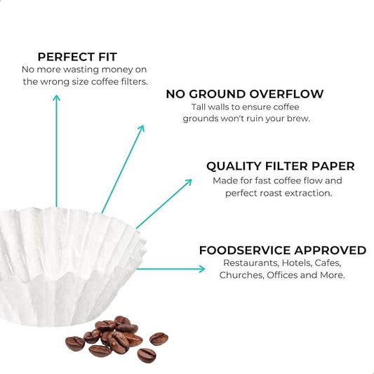 Coffee Filters, 8/12-Cup Size, 300/Pack