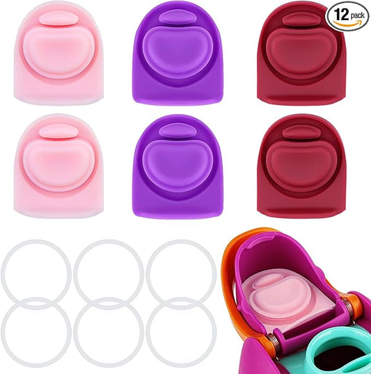 6 Sets Replacement Gasket Stoppers Seal for Owala Freesip 24oz,Silicone O Sealing Ring Water Bottle Top Lid Cap Mouth Parts Accessories for Owala Freesip 16/19/24/32/40oz
