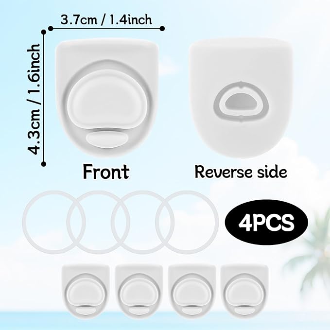 4 Sets Replacement Rubber Stopper and O Ring Gasket Compatible with Owala FreeSip 24oz 32oz,Water Bottle Lid Insert Cap Seal Parts for Owala 16/19/24/32/40oz Mouthpiece Accessories Z4K2