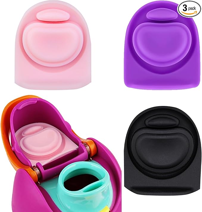 3pcs Replacement Rubber Stopper Seal Compatible with Owala FreeSip 24oz 32oz,Water Bottle Lid Cap Silicone Seal Parts for Owala 16/19/24/32/40oz Spout Gasket Mouthpiece Piece Accessories F2A1
