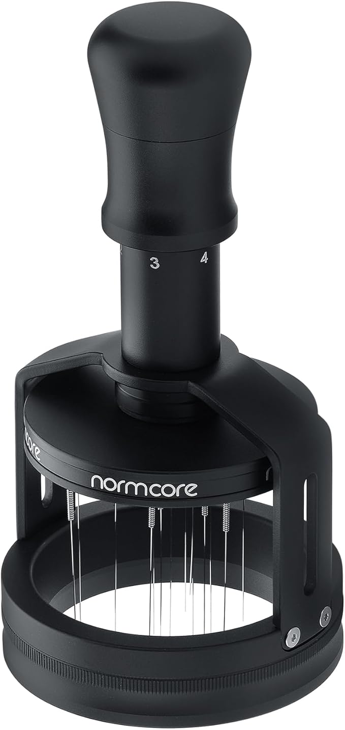 Normcore 58mm Concentric Needle Distributor Tool V3, Espresso WDT Tool with Magnetic Base, Adjustable Depth Coffee Stirrer, Distribution Tool for Baristas