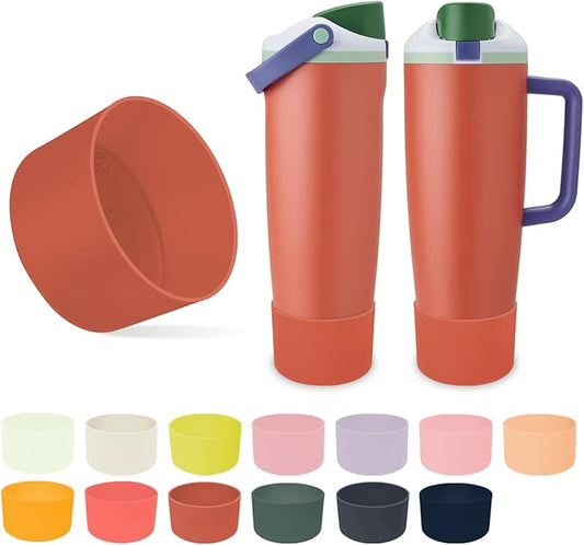 Silicone Boot for Owala 30oz & 40oz FreeSip Sway Bottles & Tumblers - Non-Slip, Scratch-Resistant, Stability Enhancer, Available in 12 Colors (Summer Harvest)