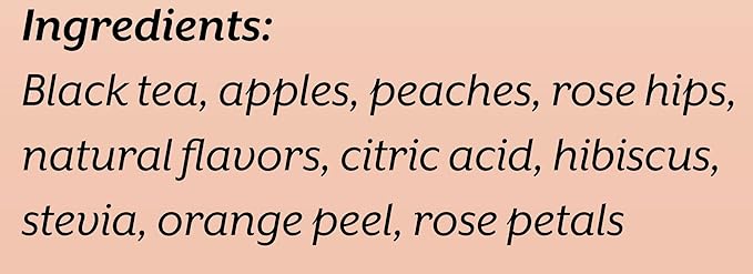 Cozy Up Peach Black Tea K-Cup Pods, 36-Count, Compatible with Keurig Brewers