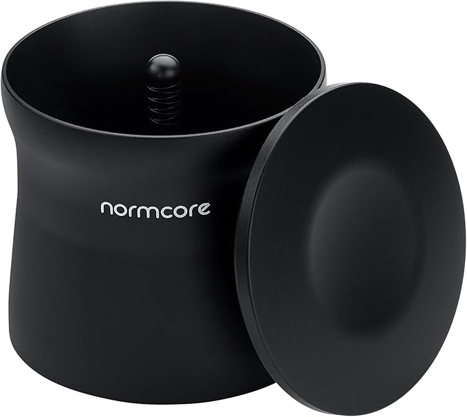 Normcore 51mm Magnetic Dosing Cup, Barista Espresso Coffee Grinder Dosing Tools Fit 51mm Delonghi Dedica & La Specialista Portafilter, Matte Black Anodized Aluminum