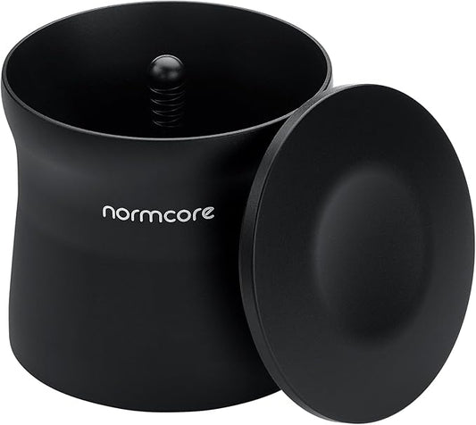 Normcore 51mm Magnetic Dosing Cup, Barista Espresso Coffee Grinder Dosing Tools Fit 51mm Delonghi Dedica & La Specialista Portafilter, Matte Black Anodized Aluminum