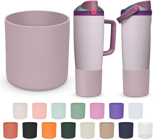 Silicone Higher Boot Compatible with Owala 30oz & 40oz FreeSip Sway Bottles & Tumblers, Large Protection Anti-slip Bottom Cover Sleeve for Freesip Sway Tumbler and Bottle