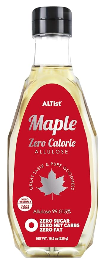 ALTist Allulose Syrup Sweetener – Zero Calorie Liquid Sugar Alternative, Keto, Vegan, Non-GMO, Plant-Based | 1:1 Sugar Replacement, No Net Carbs, Zero Fat, 17.7 fl oz - Maple