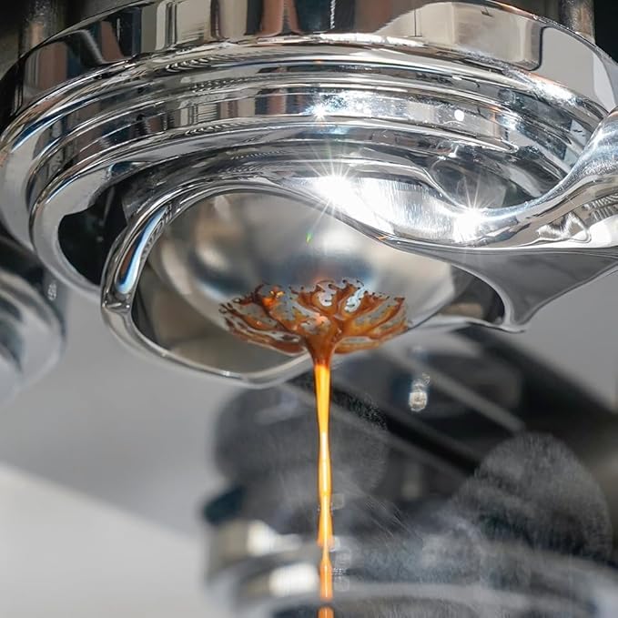 watchget 58mm Espresso Portafilter Basket 316 Stainless Steel Filter Basket Spherical Bottom Design for Even Espresso Extraction, Compatible with 58mm Espresso Machines