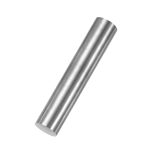 PATIKIL Pure Iron Bar, 1.18" Diameter 6.02" Length Iron String Rod Steel Stick DIY Craft Supplies for Crafting Science Lab Testing