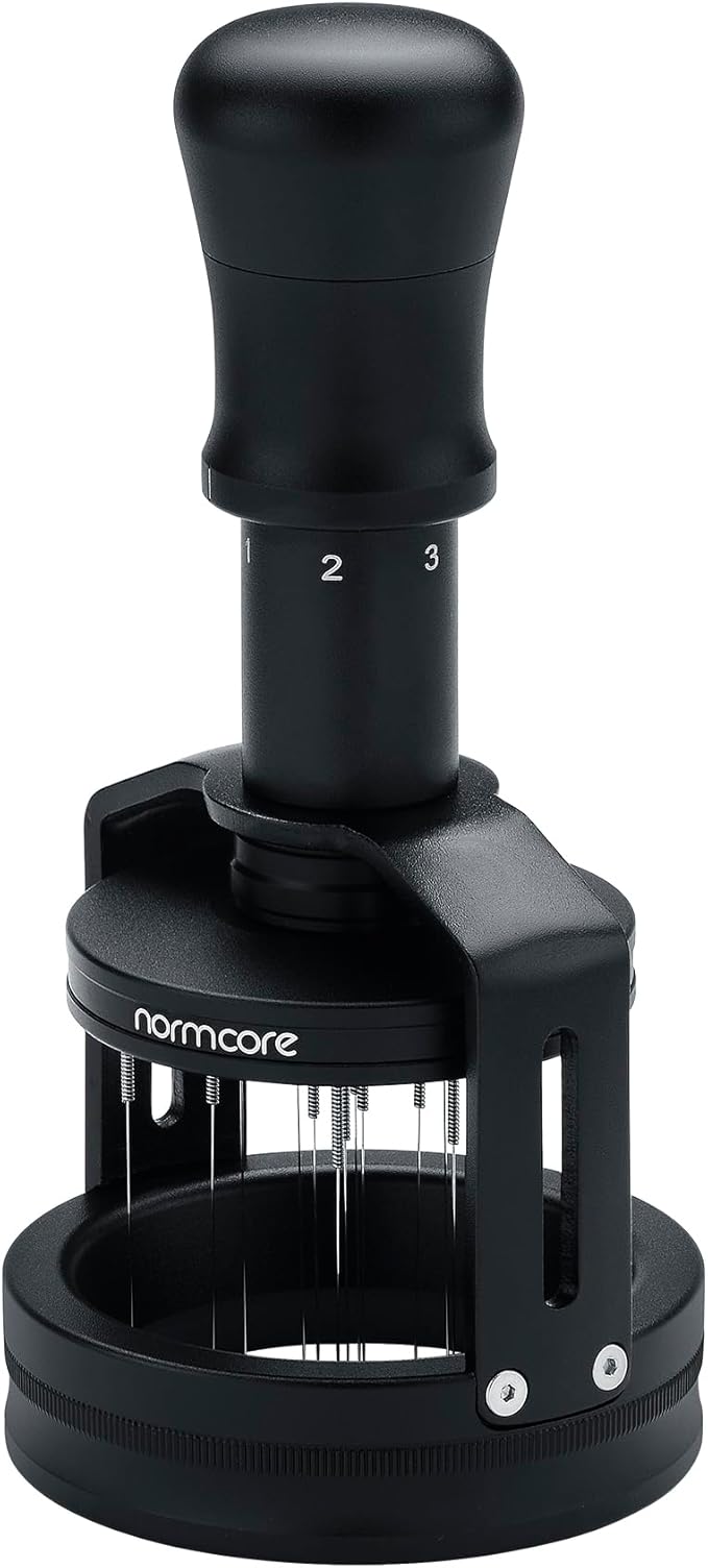 Normcore 54mm Concentric Needle Distributor Tool V3 for Breville Sage Portafilters, Espresso WDT Tool with Magnetic Base, Adjustable Depth Coffee Stirrer, 36 Needles Included