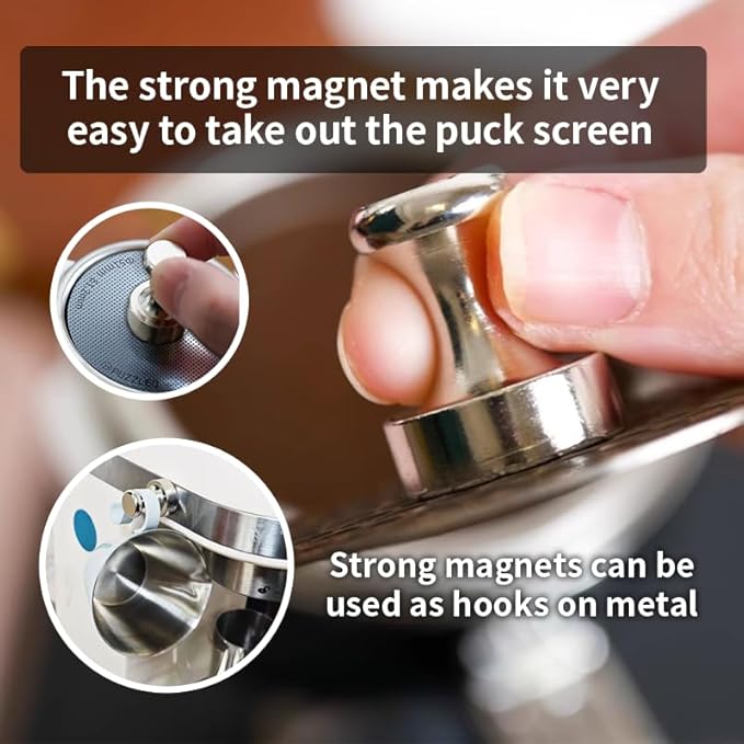 51mm Espresso Accessories Kit, Spring Loaded Calibrated Tamper,mat，WDT Tool，Dosing Funnel，Puck Screen kit，Basket Removal Tool ，Cleaning ClothSet， Fits Espresso Coffee Machines and 51 mm Portafilters