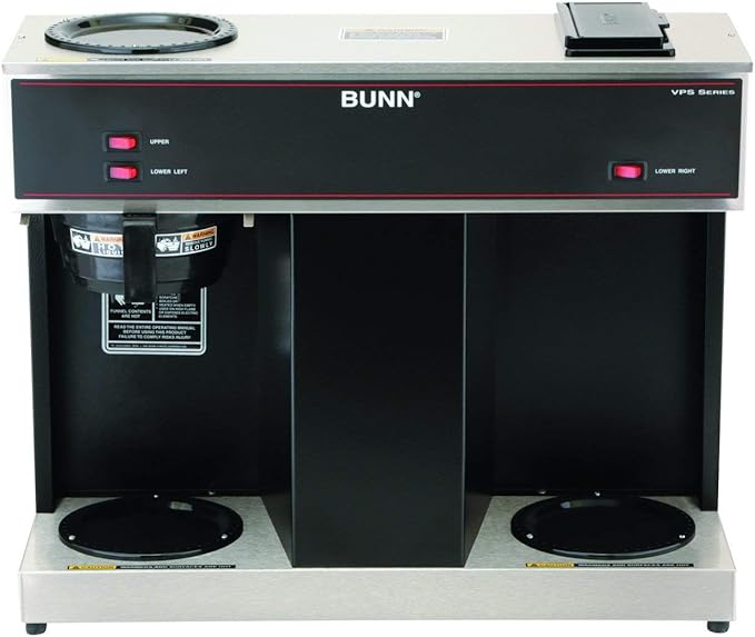 BUNN 04275.0031 VPS 12-Cup Pourover Commercial Coffee Brewer, with 3 Warming Stations (120V/60/1PH)