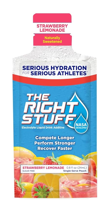 The Right Stuff Electrolyte Drink Concentrate - 10-Pouch Box - Strawberry Lemonade