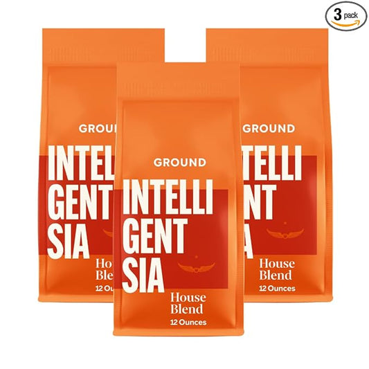 Intelligentsia Coffee, Light Roast Ground Coffee - House Blend 36 Ounces (3 Bags of 12 Ounces)