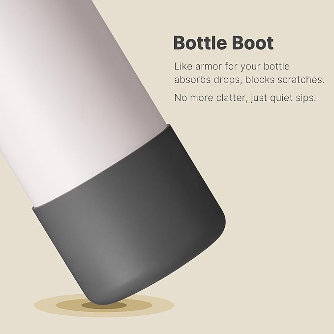 Boot for Owala 32 oz Twist/FreeSip/Flip Stainless Steel Water Bottle, Silicone Rubber Bottom Protector for Owala 32 oz Water Bottle (Dark Grey)