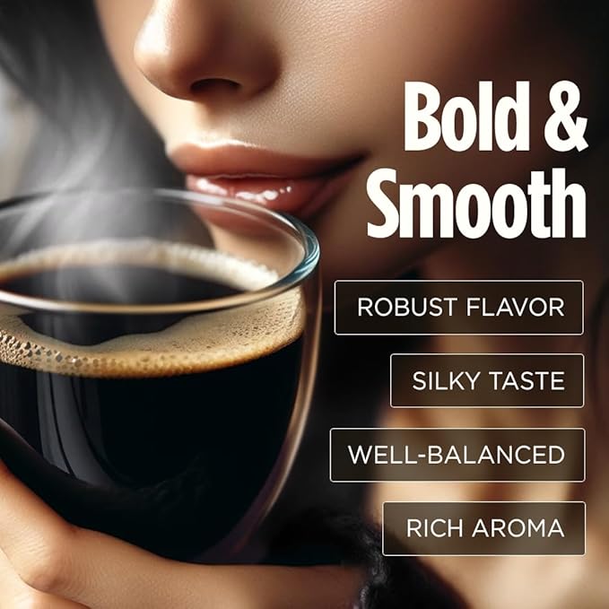 VitaCup Extra Shot Strong Coffee Pods, Bold & Intense Dark Roast w/Espresso Shot, High Caffeine, Vitamin B12, Antioxidants, Single Serve Pod Compatible with Keurig K-Cup Brewers, 32ct