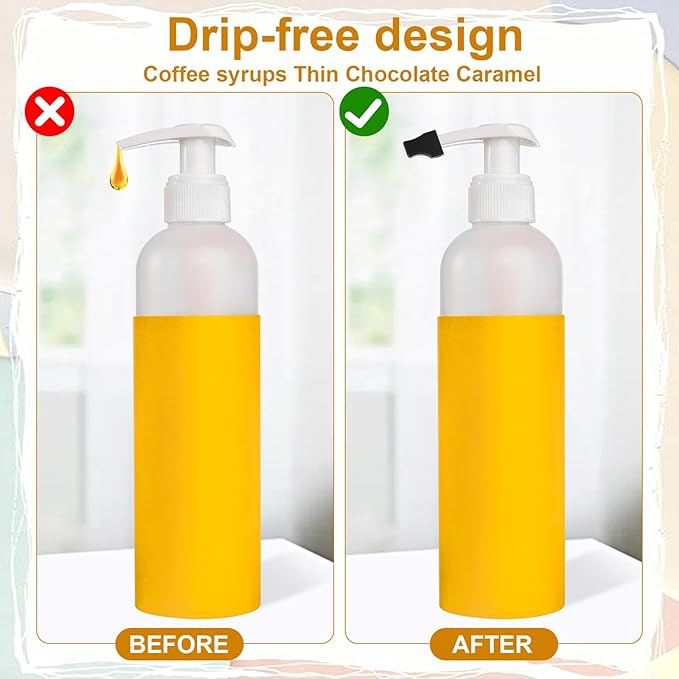 LIQWEI 30 Pcs Coffee Syrup Pump Tip Covers, Black Rubber for Syrup Pump, Sugar, Pour Dispenser, Condiments, Olive Oil, Liquor Bottle, Long Lotion Pumps