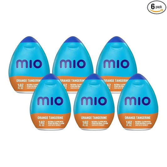Mio Vitamins Liquid Water Enhancer, Orange Tangerine, 1.62 OZ, 6-Pack
