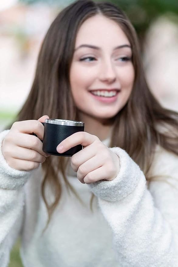 Real Deal Steel "Little Sipper 3 oz Insulated Espresso Cups - Premium Double Wall Set of 4 Demitasse