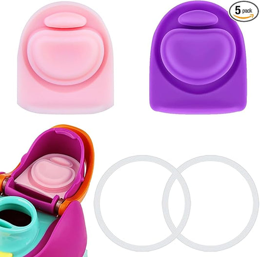 2 Sets Replacement Stopper and O Ring Gasket Compatible with Owala FreeSip 24oz 32oz,Water Bottle Lid Insert Cap Rubber Seal Parts for Owala 16/19/24/32/40oz Mouthpiece Accessories FA1