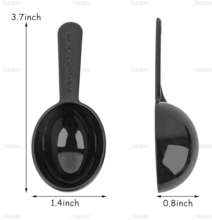 AUEAR, 5 Pack Tablespoon Coffee Scoop Plastic Measuring for Milk Powder Fruit Seed Spices