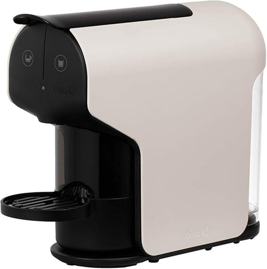 Delta Q Quick Espresso Capsule Machine – Compact Size – Works ONLY with Delta Q Pods (White)