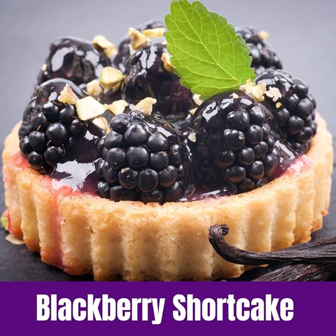 Door County Coffee Blackberry Shortcake, Flavored Coffee Ground - 8 oz Bag - Spring-Summer Seasonal - Medium Roast - 100% Specialty Arabica - Blackberries & Sweet Cream Flavored