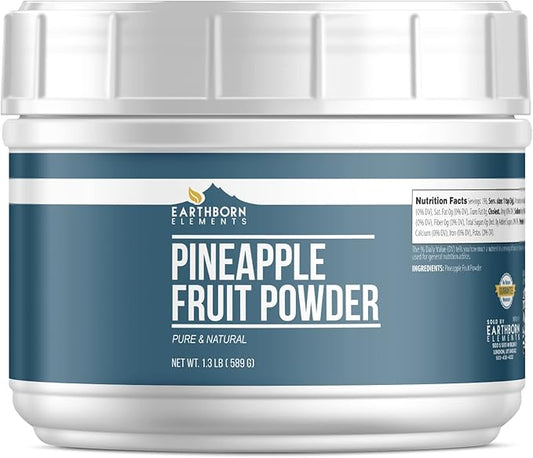 Earthborn Elements Pineapple Fruit Powder 1.3 lb, Pure & Natural, Smoothie Mix-In