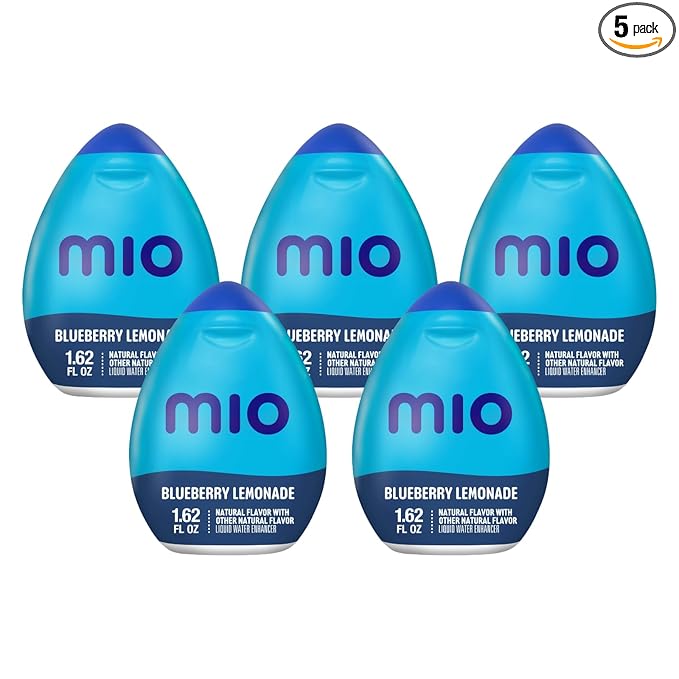 Mio Liquid Water Enhancer, Blueberry Lemonade, 1.62 OZ, 5-Pack
