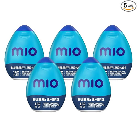 Mio Liquid Water Enhancer, Blueberry Lemonade, 1.62 OZ, 5-Pack