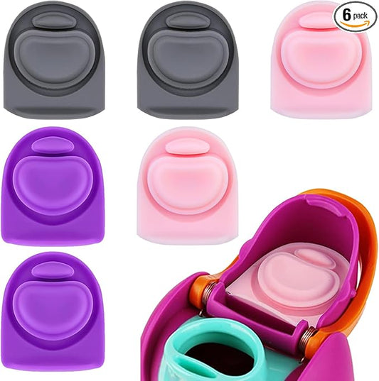 6 Pcs Replacement Seal Stopper Compatible with Owala FreeSip 16oz 32oz,Bottle Top Gasket Lid for Owala 16/19/24/32/40oz Seal Mouth Cap Silicone Stopper Parts Insert Accessories（3 colors 2）