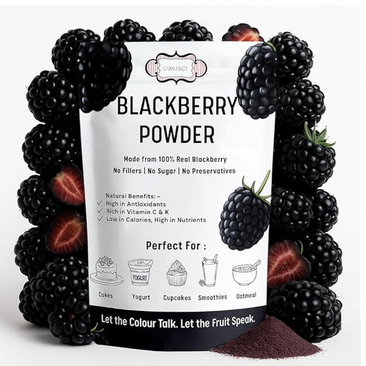 Confect Blackberry Powder | Pure & Natural Fruit Powder for Smoothies, Baking, Beverages, Juices, Tea & DIY Recipes | Vegan, Gluten-Free, No Added Sugar – 3.5 OZ