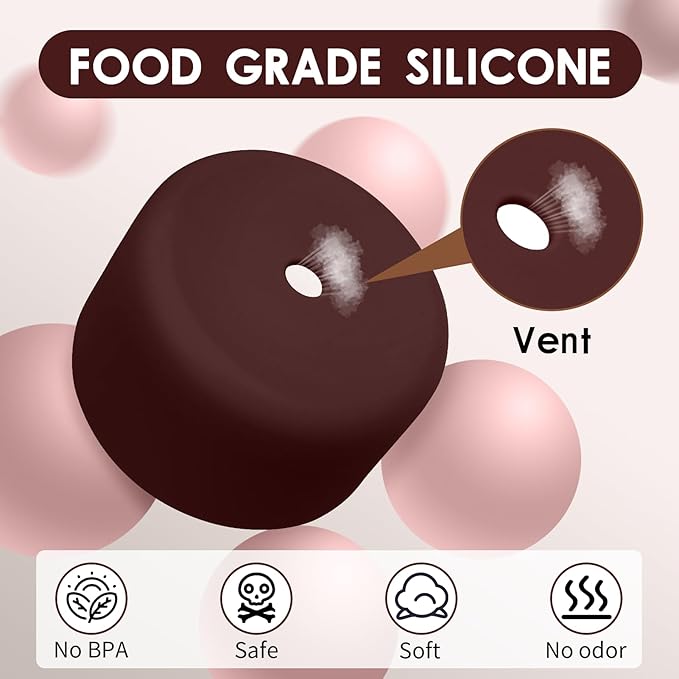 2PCS Silicone Water Bottle Boot, Compatible with Owala 24oz 32oz 40oz, Protective Anti-Scratch & Anti-Dent No Noise Sleeve Cover for FreeSip/Twist/Flip Water Bottles (Black Cherry, 24oz)