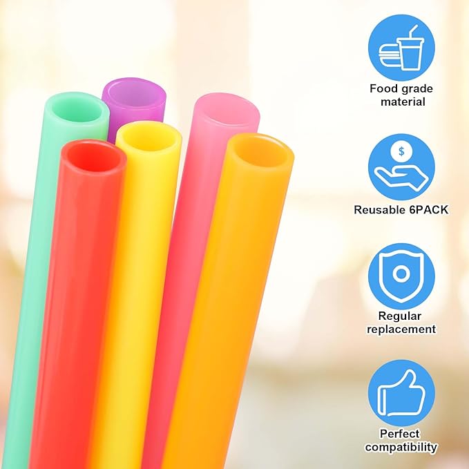 BOXOB Replacement Parts Kit for Owala FreeSip Water Bottle 24oz 32oz, Including 2 Replacement Stopper 2 Sealing Ring 6 Straw 1 Screwdriver & 1 Straw Brush
