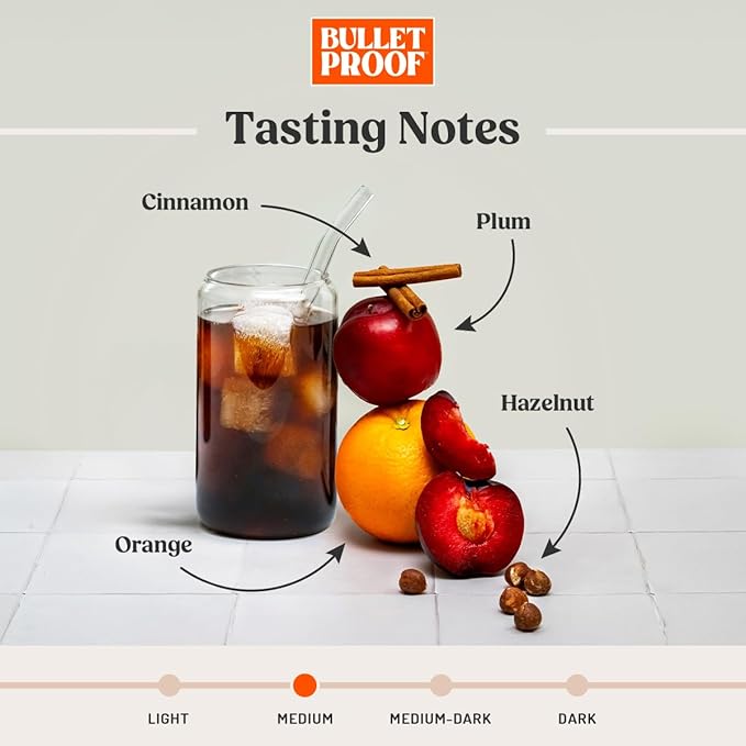 Bulletproof Original Cold Brew Coffee, Medium Roast Coarse Ground, Clean and Tested for Toxins, Smooth Artisan Coffee for Cold Brew Iced Coffee, 12 oz (2 Pack)