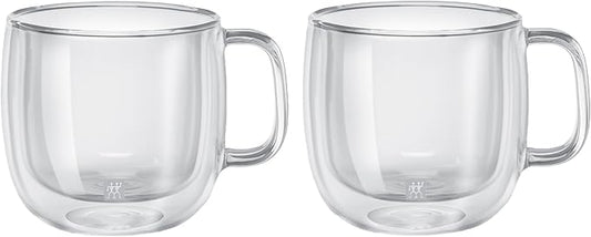 ZWILLING Sorrento Plus 2-pc Double-Wall Glass Cappuccino Mug Set