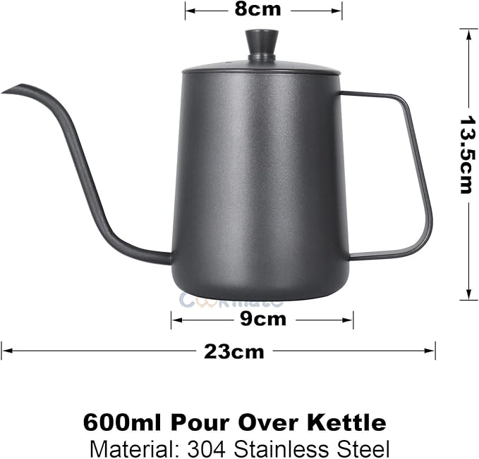 SOTECH Pour Over Coffee Maker Set with Dripper Stand Coffee Filters Paper Coffee Grinder Gift for Coffee Lovers
